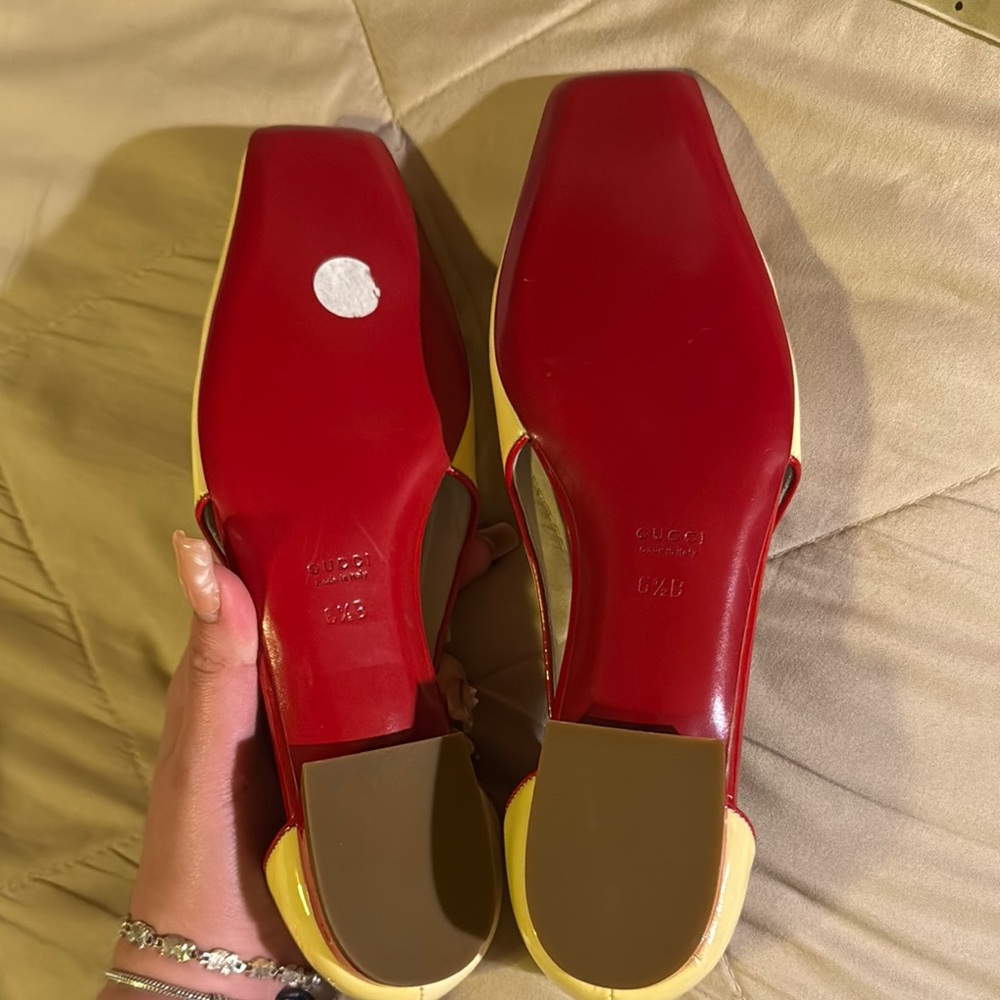 Women’s Gucci vintage heels patent flats new with little defects - Picture 8 of 9